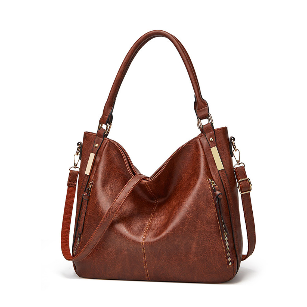 Side Zipper Utility Big Tote Bag