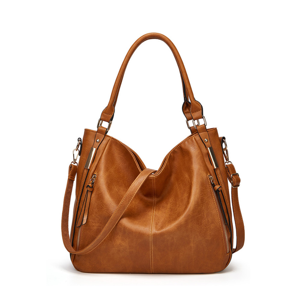 Side Zipper Utility Big Tote Bag