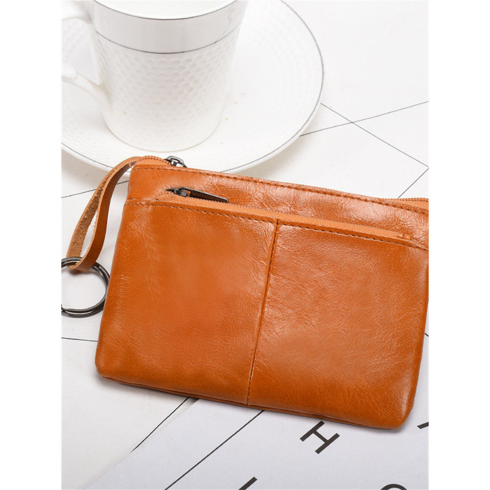Simple Soft Leather Utility Handbag Wallet