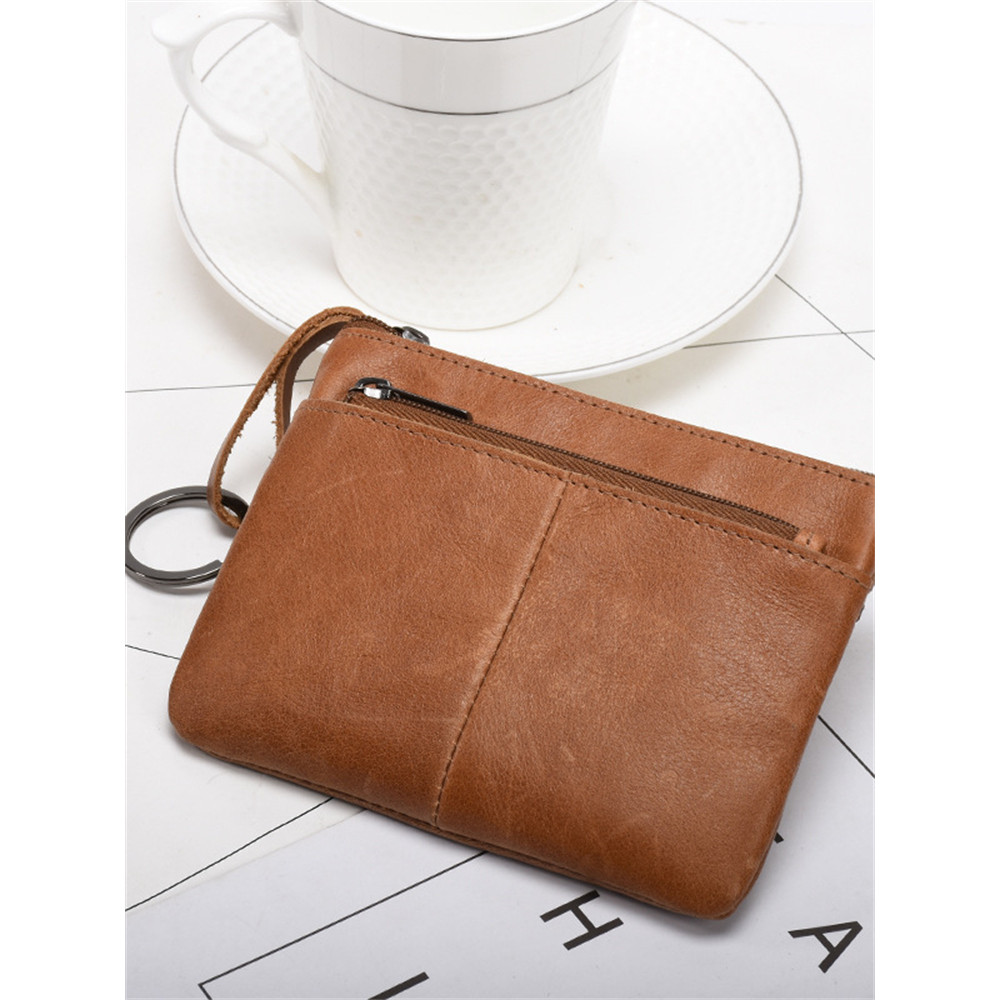 Simple Soft Leather Utility Handbag Wallet