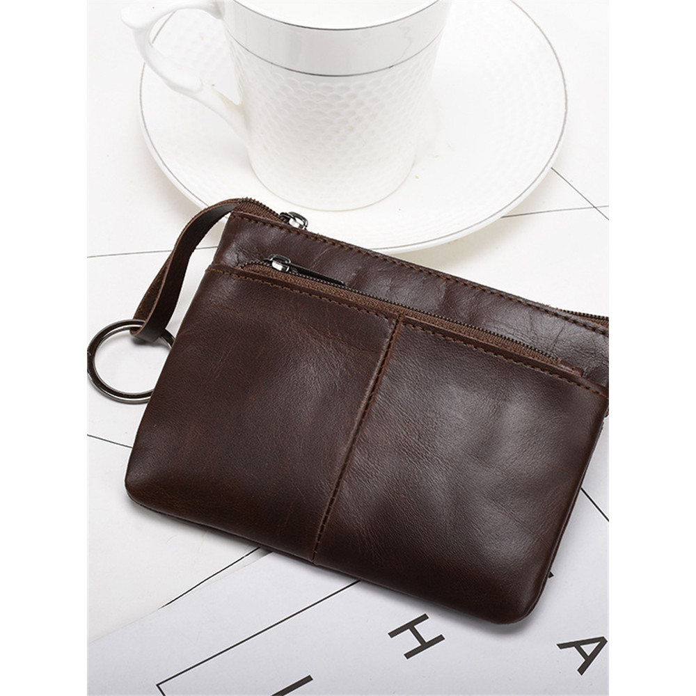 Simple Soft Leather Utility Handbag Wallet