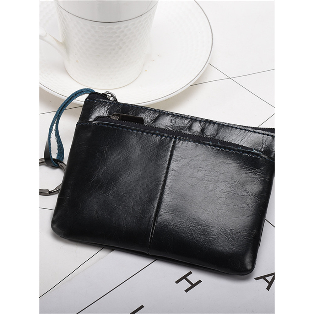 Simple Soft Leather Utility Handbag Wallet