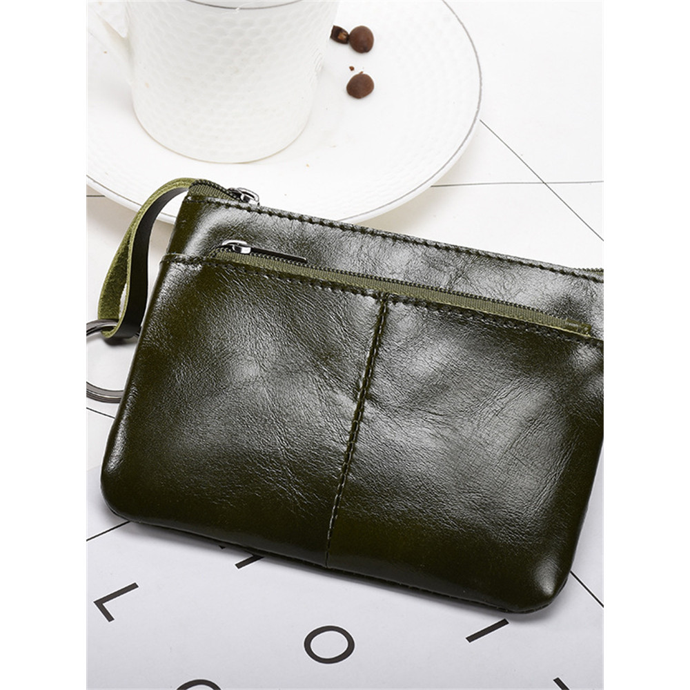 Simple Soft Leather Utility Handbag Wallet