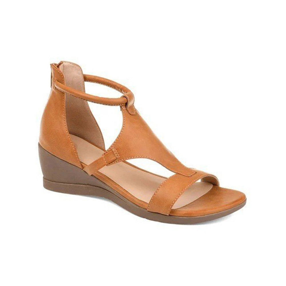 Simple Style Comfy Wedge Sandals