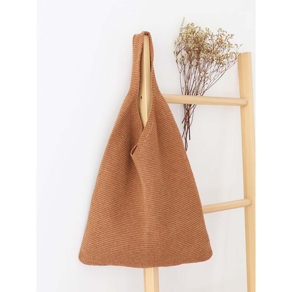 Simple Style Knit Shoulder Bag