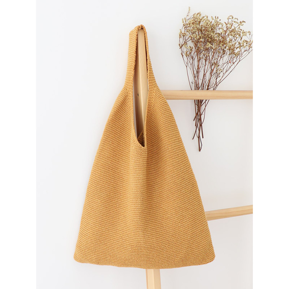Simple Style Knit Shoulder Bag