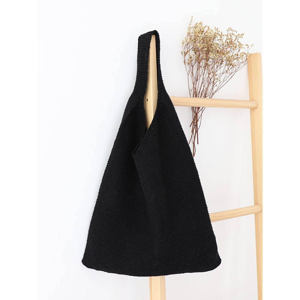 Simple Style Knit Shoulder Bag