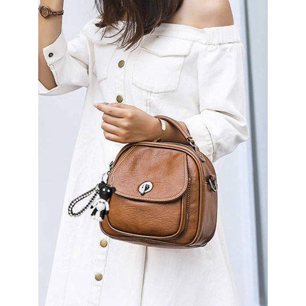 Soft Leather Multifunctional Backpack