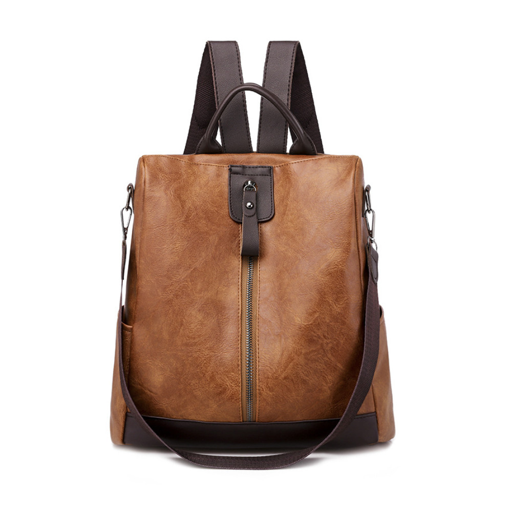 Soft Leather Utility Backpack/Shoulder Bag