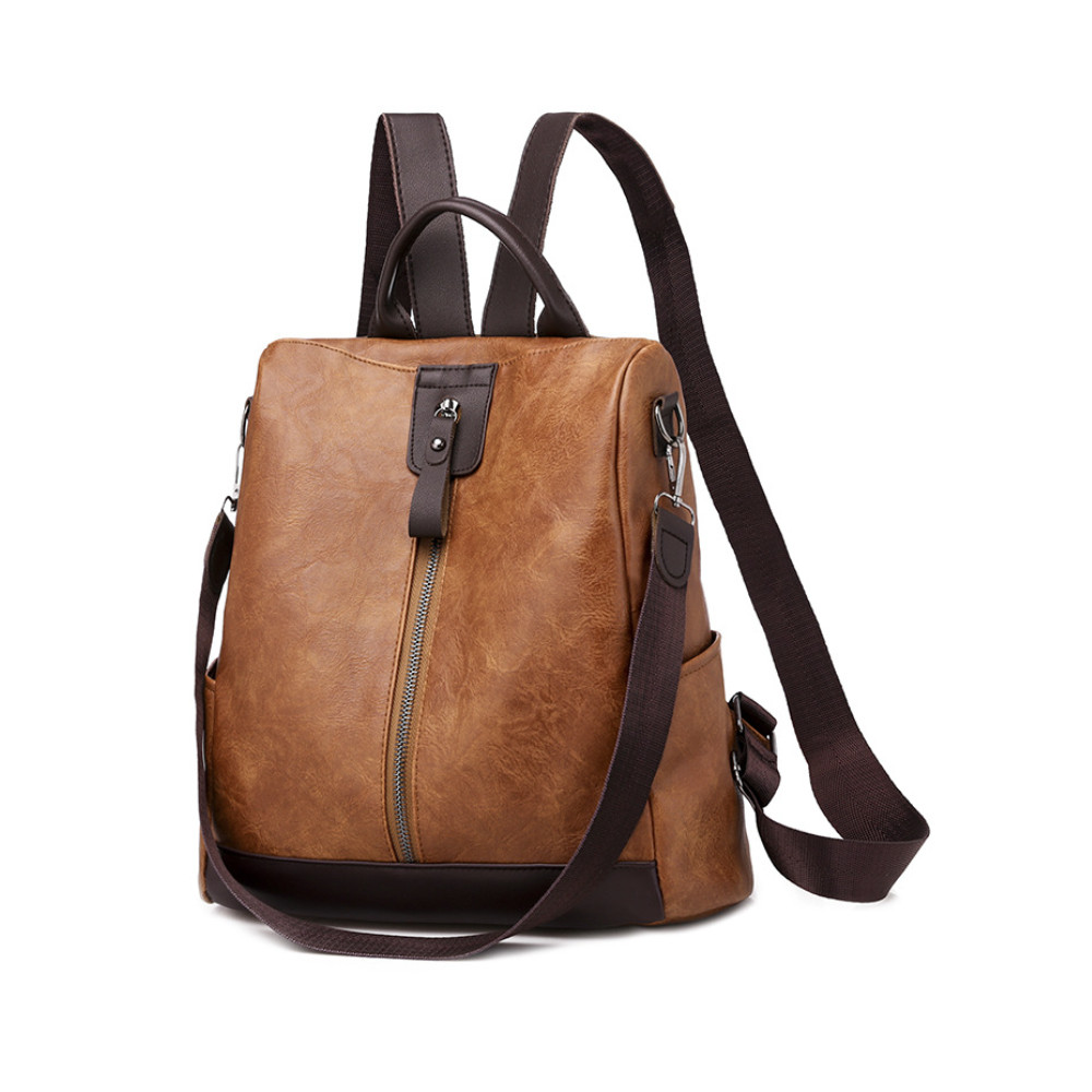 Soft Leather Utility Backpack/Shoulder Bag