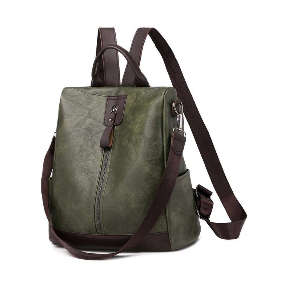 Soft Leather Utility Backpack/Shoulder Bag