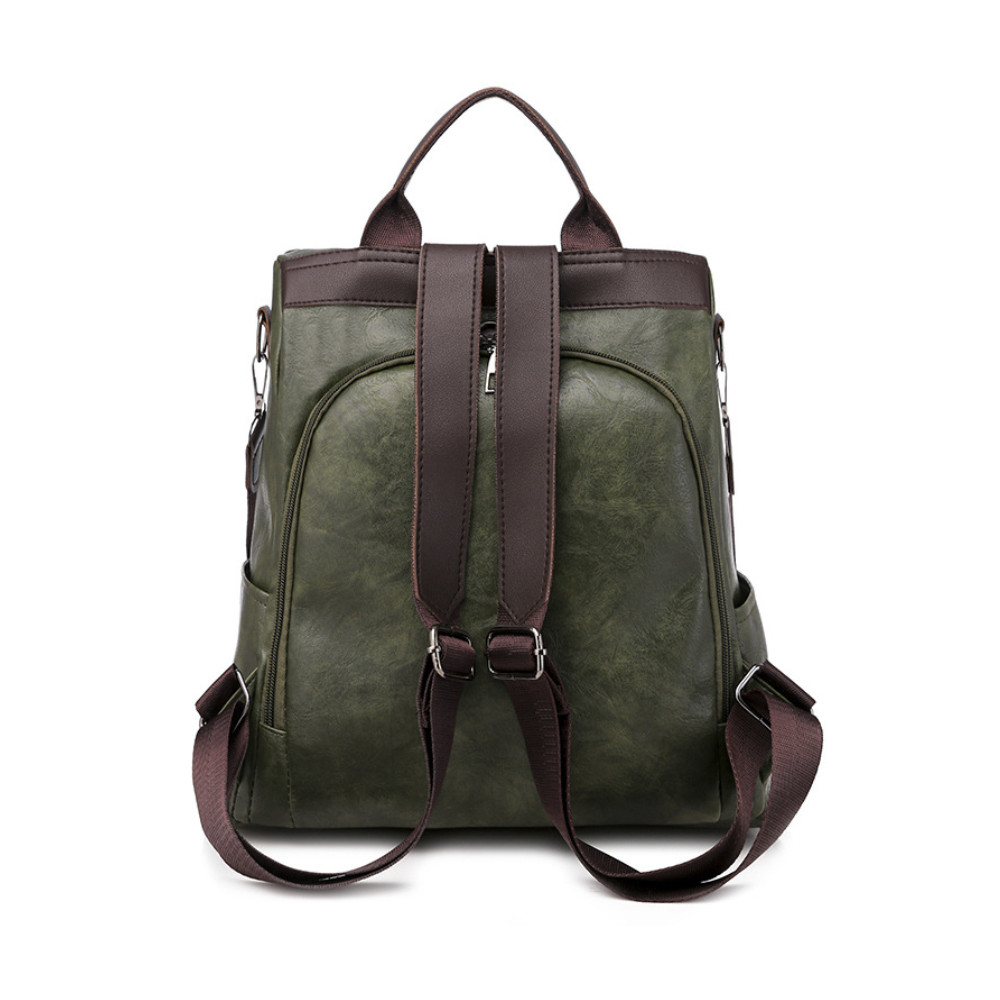 Soft Leather Utility Backpack/Shoulder Bag