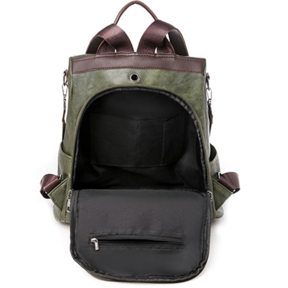Soft Leather Utility Backpack/Shoulder Bag