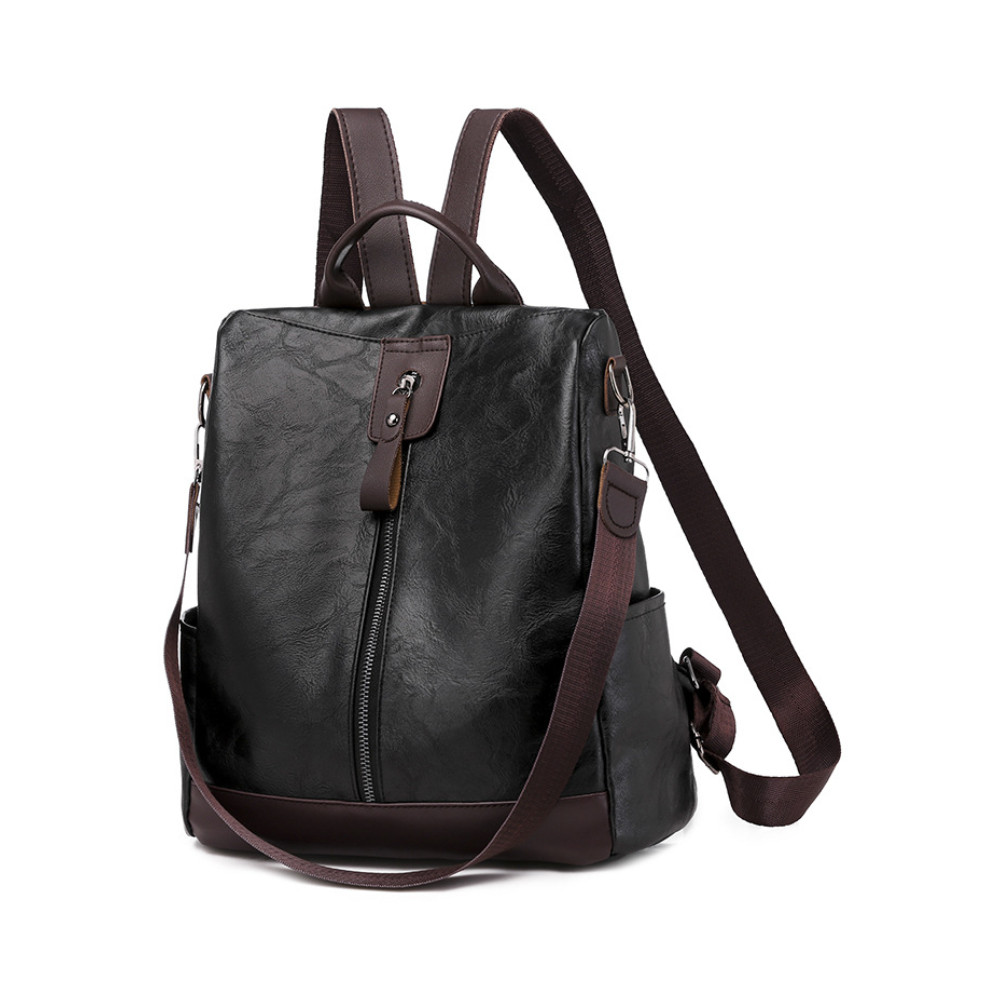 Soft Leather Utility Backpack/Shoulder Bag