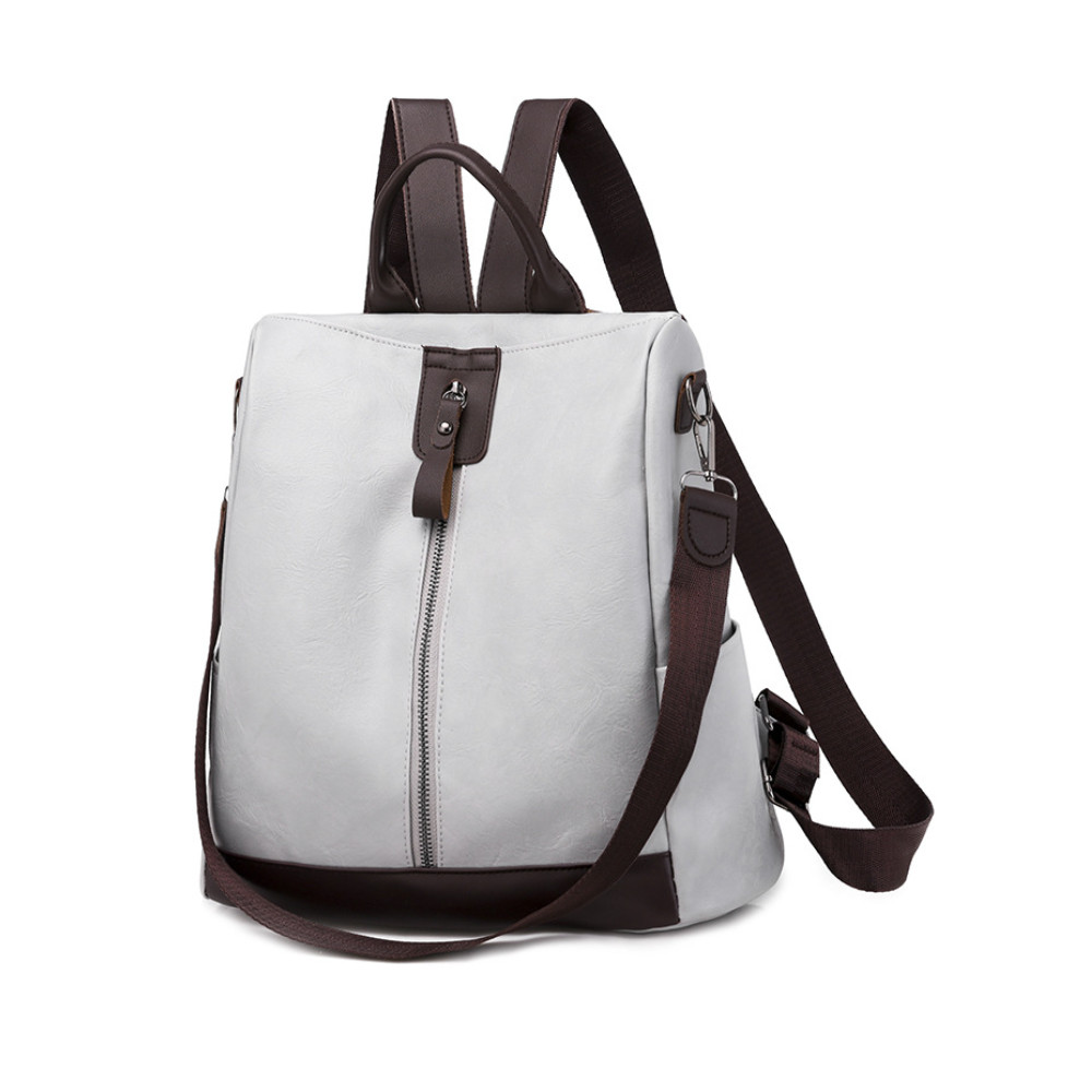 Soft Leather Utility Backpack/Shoulder Bag
