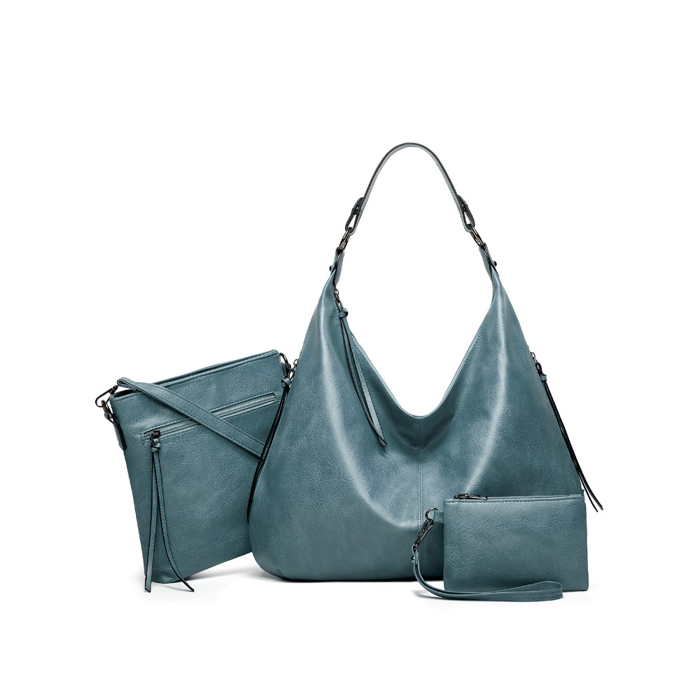 Soft Leather Utility Bags Set