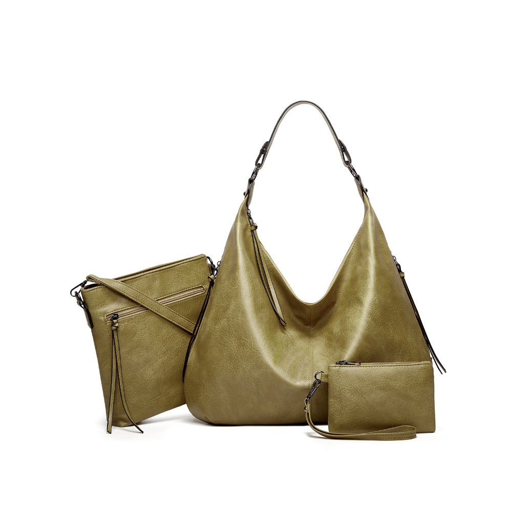 Soft Leather Utility Bags Set