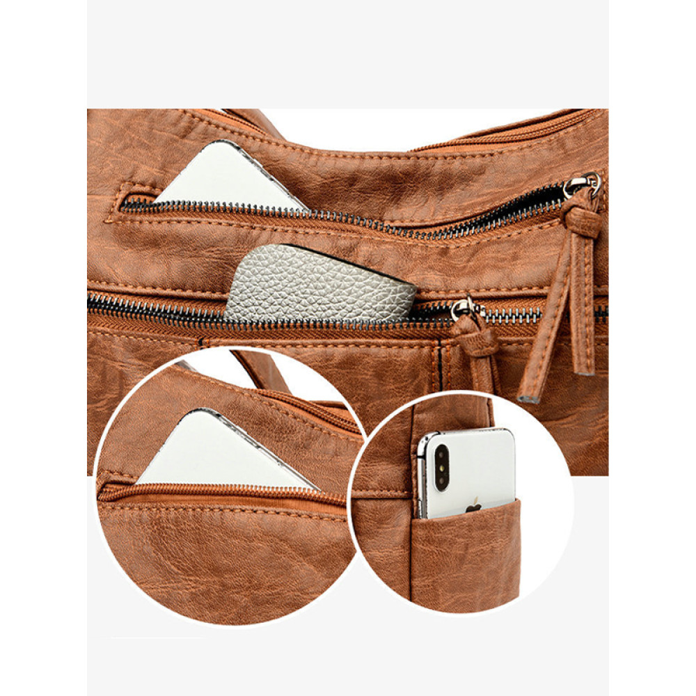 Soft Vintage Large Capacity shoulder Bag Tote