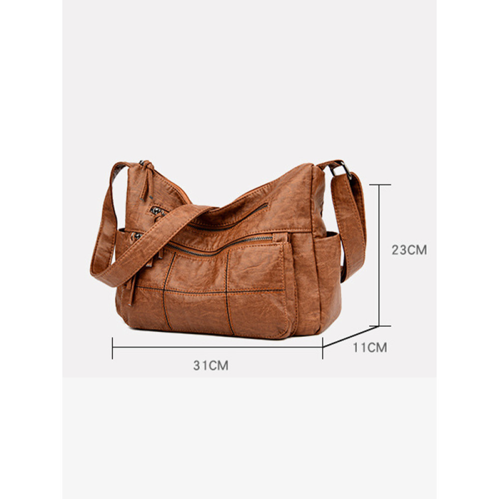 Soft Vintage Large Capacity shoulder Bag Tote