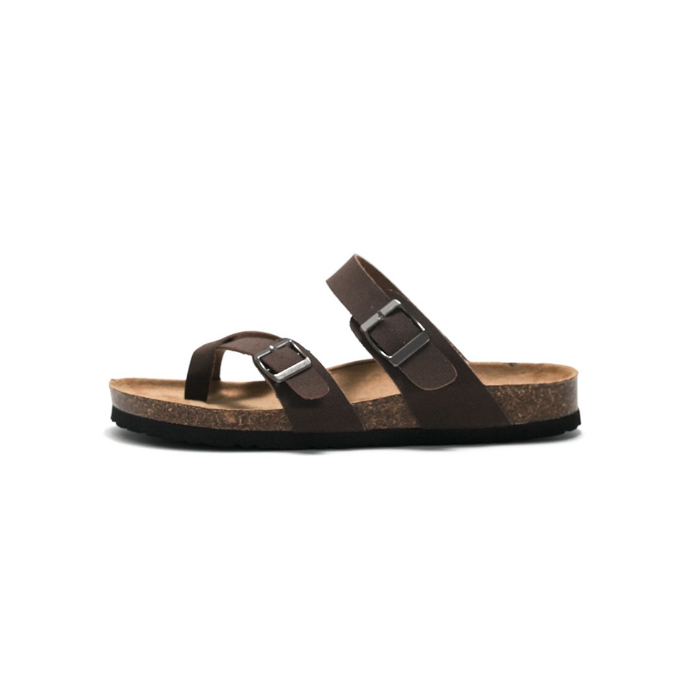 Solid Color Buckle Breathable Casual Slippers