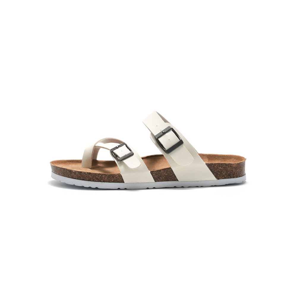 Solid Color Buckle Breathable Casual Slippers