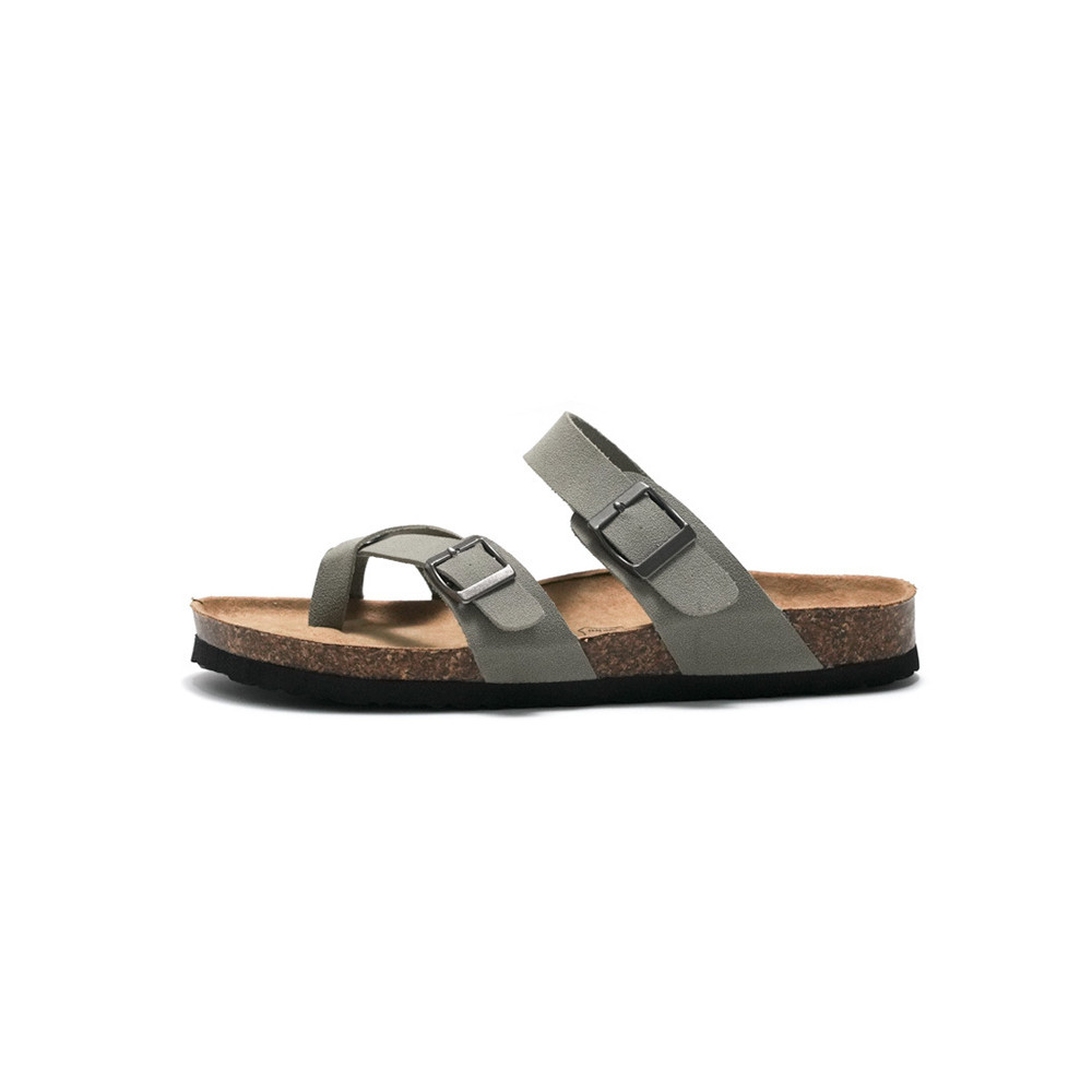 Solid Color Buckle Breathable Casual Slippers