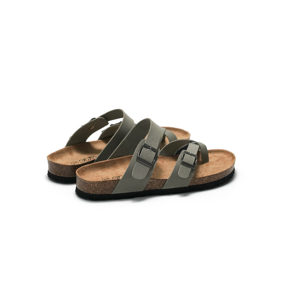 Solid Color Buckle Breathable Casual Slippers