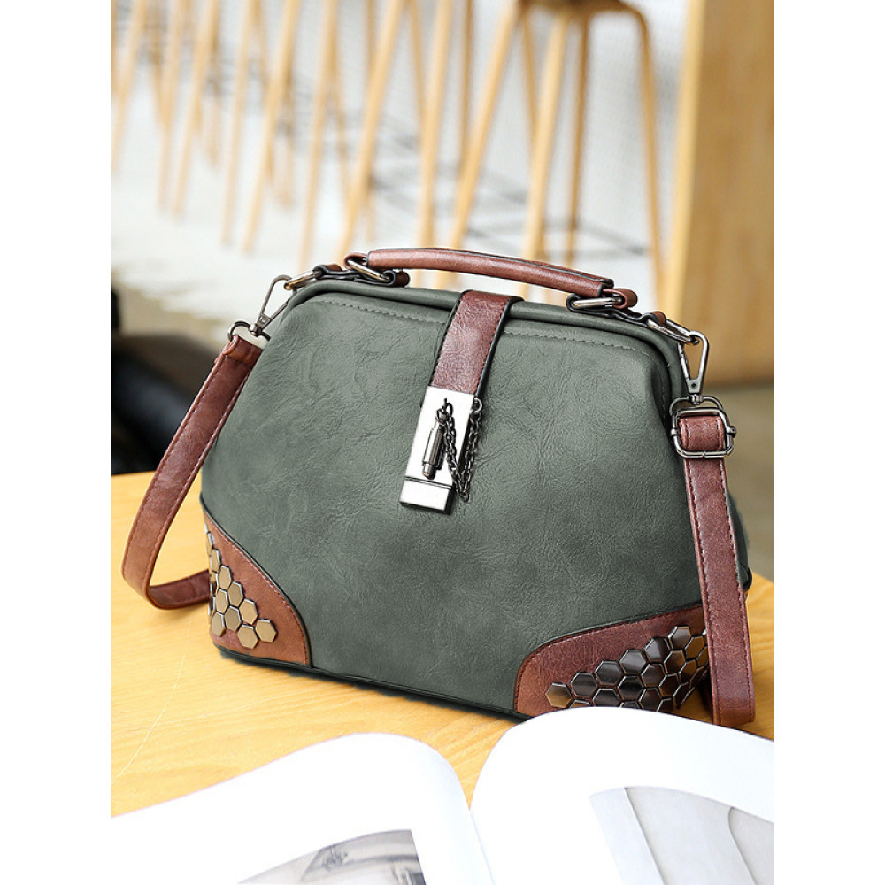 Studded Shoulder Bag Crossbody Handbag