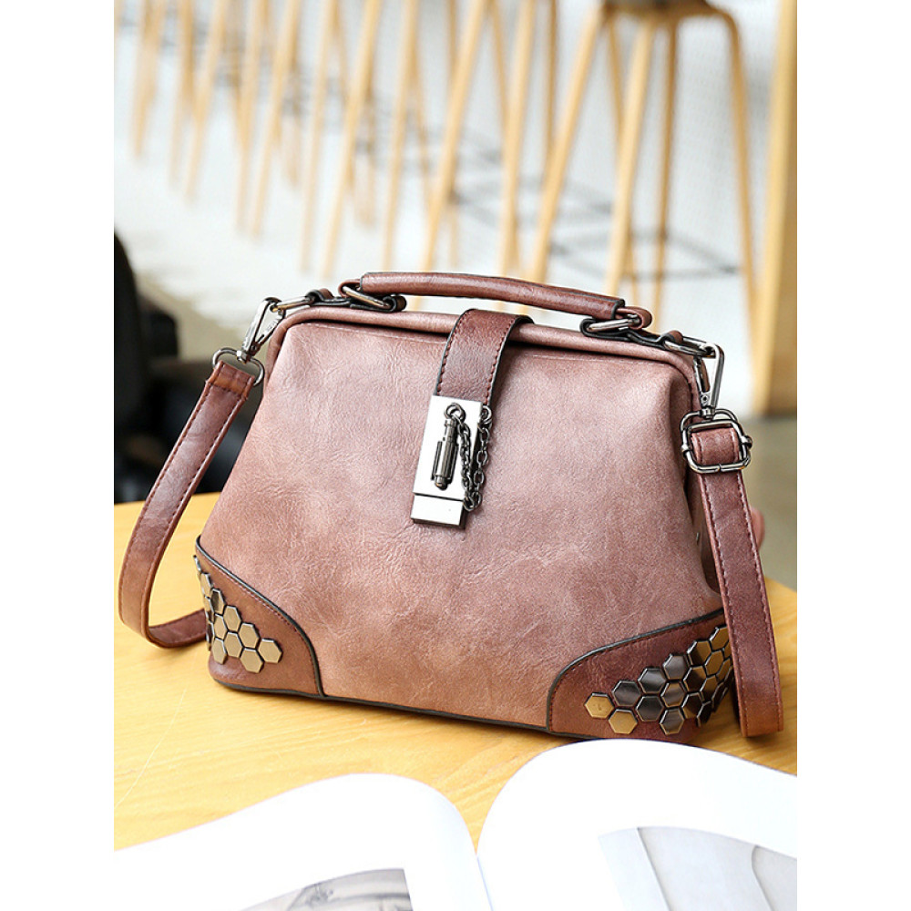 Studded Shoulder Bag Crossbody Handbag