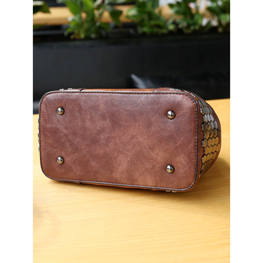 Studded Shoulder Bag Crossbody Handbag