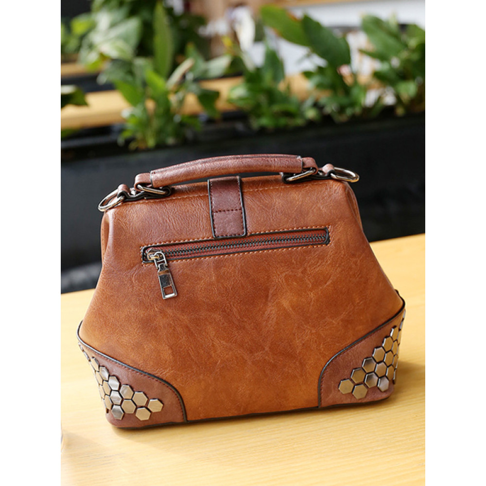 Studded Shoulder Bag Crossbody Handbag