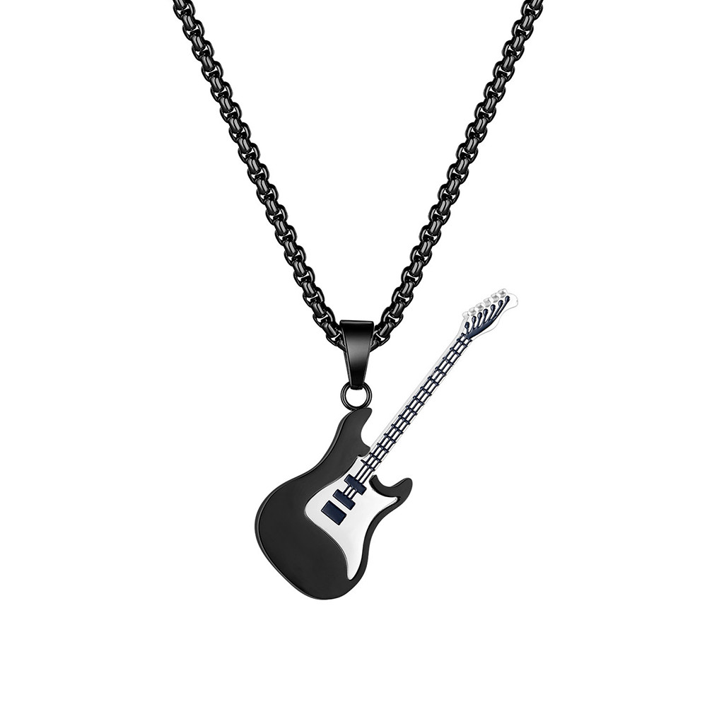 Stylish Personalised Guitar Pendant Necklace