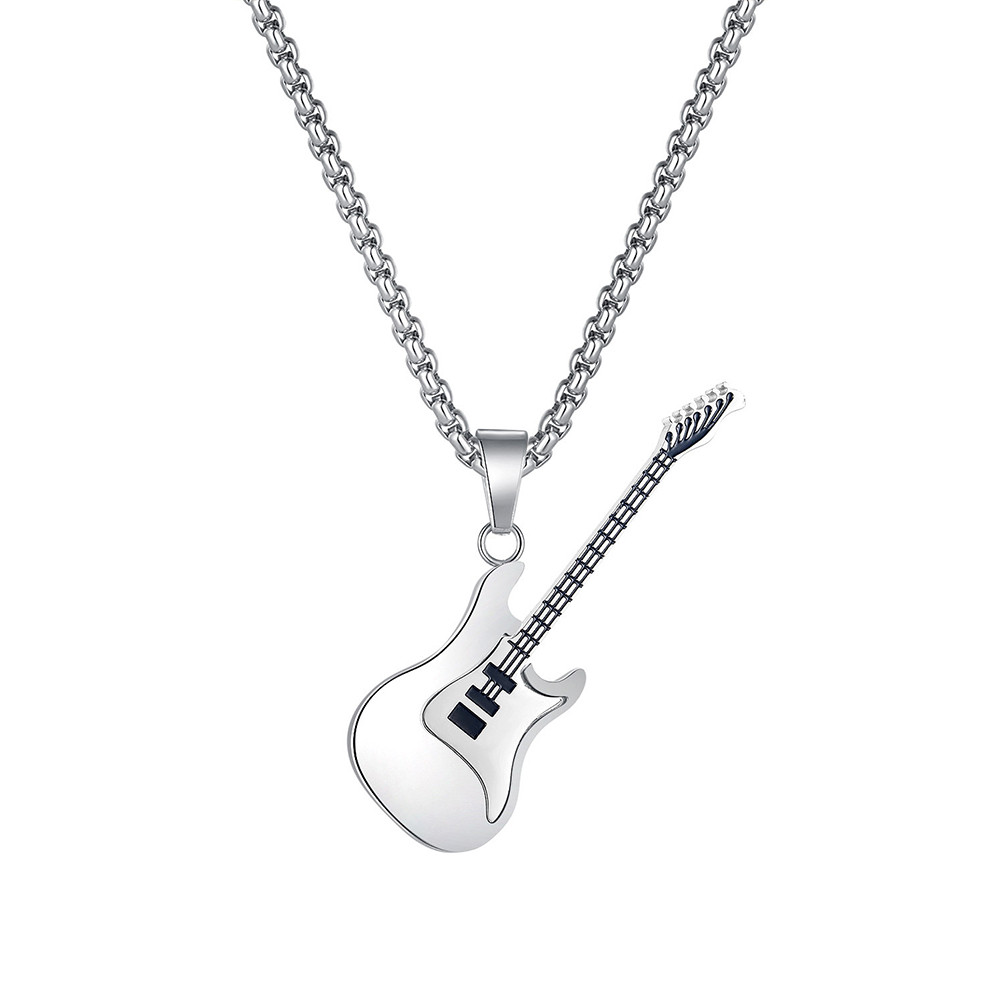 Stylish Personalised Guitar Pendant Necklace
