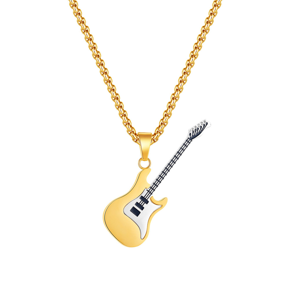 Stylish Personalised Guitar Pendant Necklace