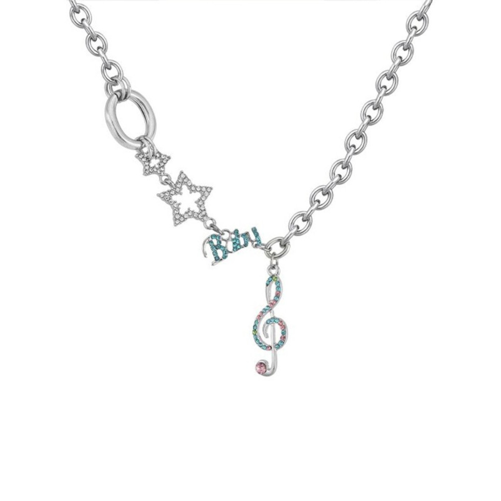 Sweet Cool Star Music Note Clavicle Chain