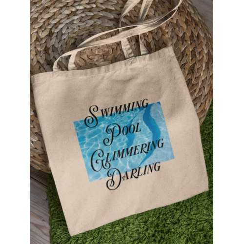 Swimming Pool Glimmering Darling Canvas Bag