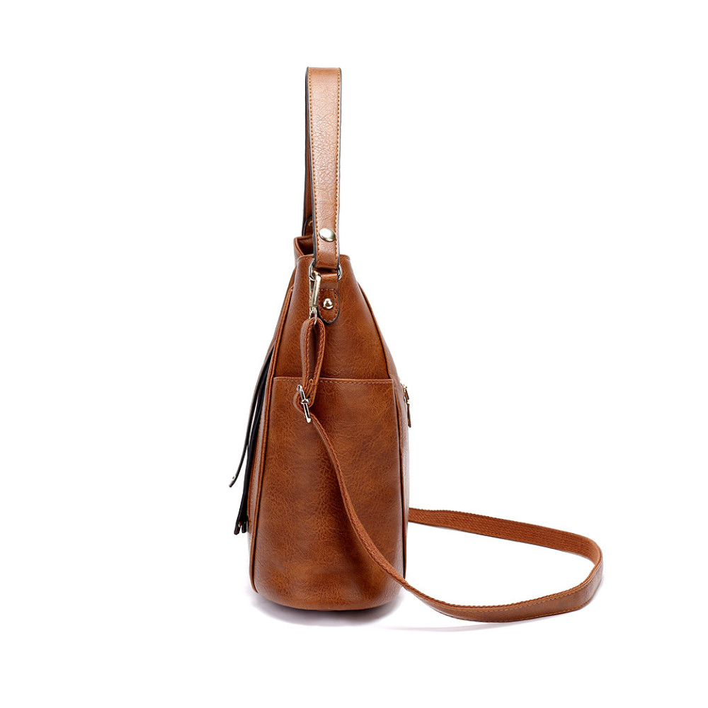 Tassel Zippers Utility Tote Bag