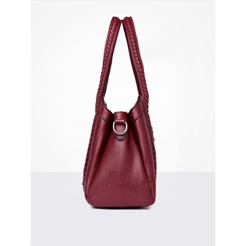 Tassel & Kitty Pendant Patchwork Tote Bag