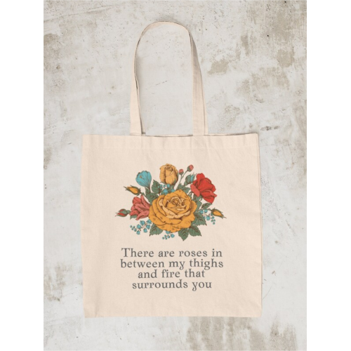 There Are Roses In Between My Thighs Canvas Bag