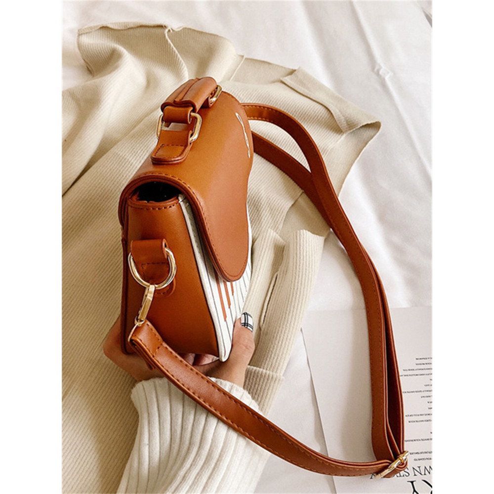 Treble Clef Embroidered Piano Inspired Crossbody Bag