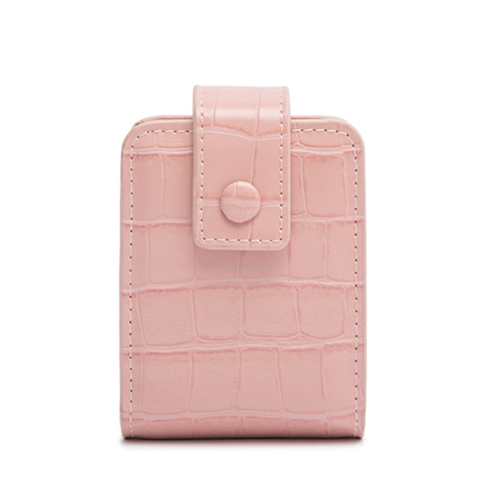 Trendy Portable Utility Mini Cosmetic Bag With Mirror