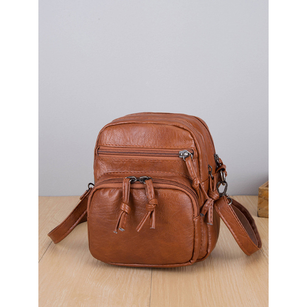 Utility Soft Leather Mini Crossbody Bag