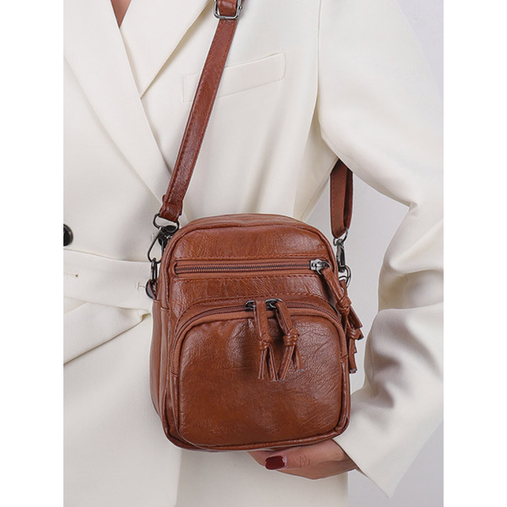 Utility Soft Leather Mini Crossbody Bag