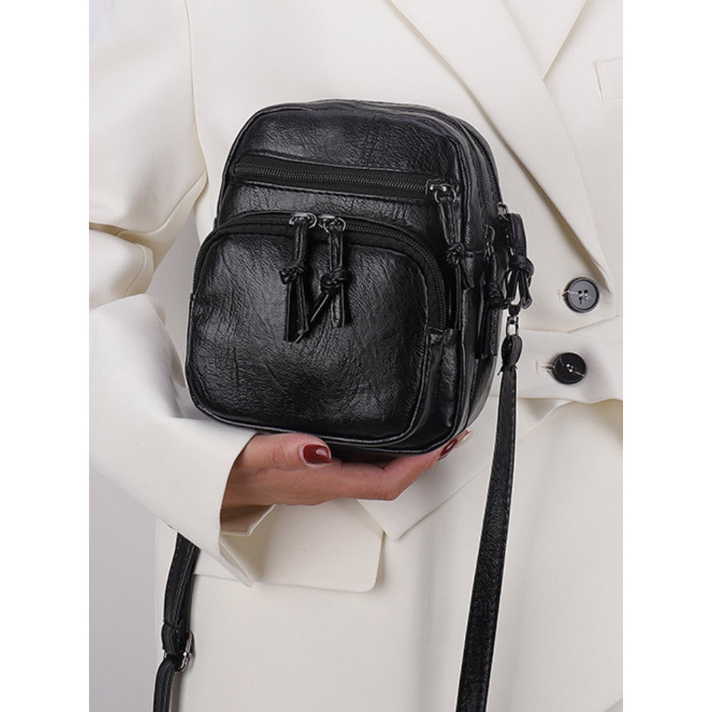 Utility Soft Leather Mini Crossbody Bag