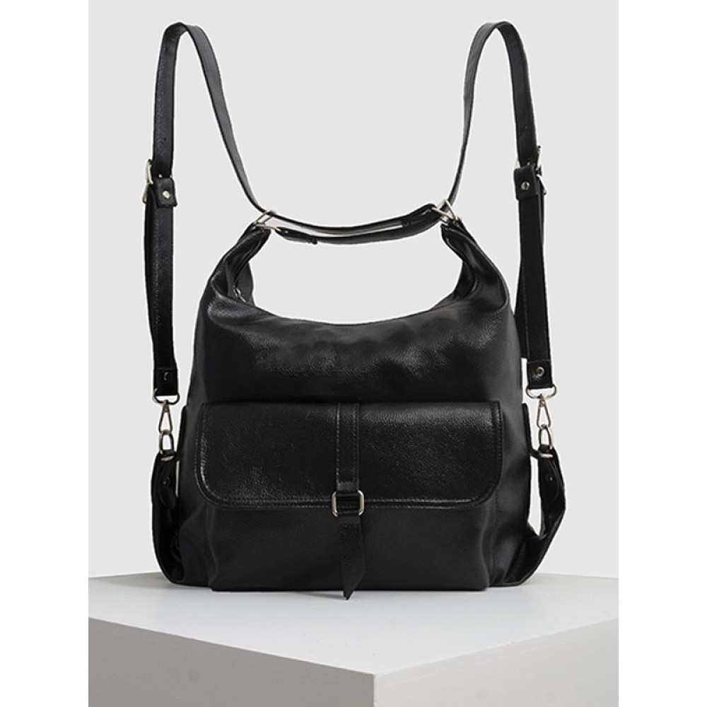Vegetable Tanned Leather Backpack Shoulder Bag