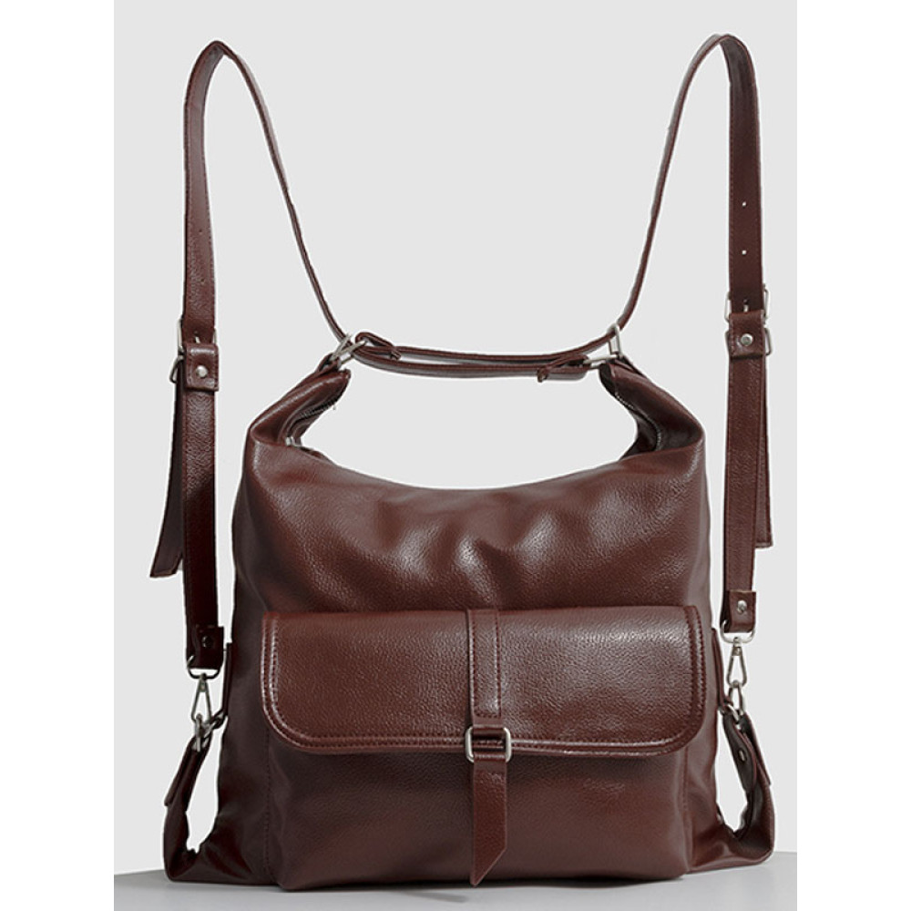 Vegetable Tanned Leather Backpack Shoulder Bag