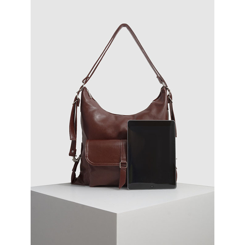 Vegetable Tanned Leather Backpack Shoulder Bag