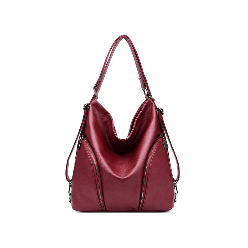 Vegetable Tanned Teather Backpack Tote Bag