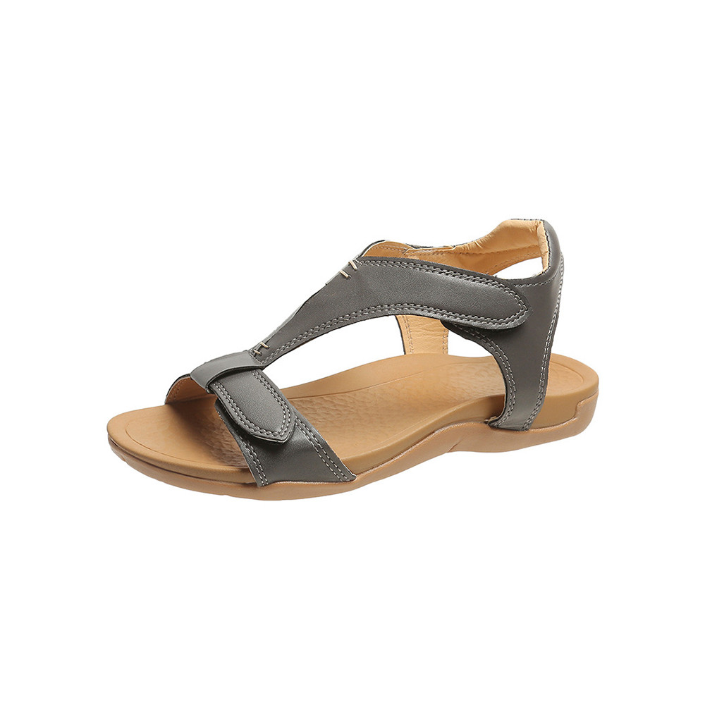 Velcro Buckle Platform Wedge Sandals