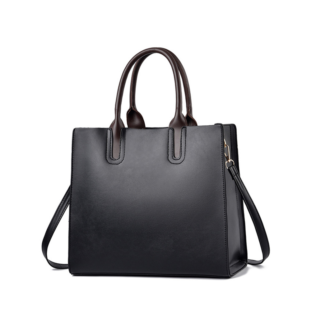 Vinatge Lace Patchwork Soft Leather Tote Bag